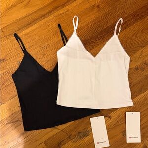 lululemon cotton pointelle tank tops